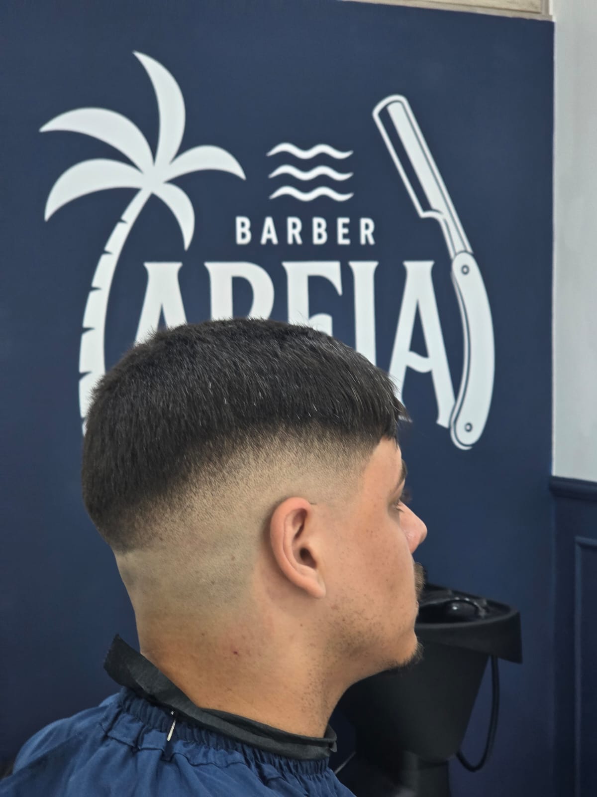 Corte realizado pela Barber Areia em Cabo Frio